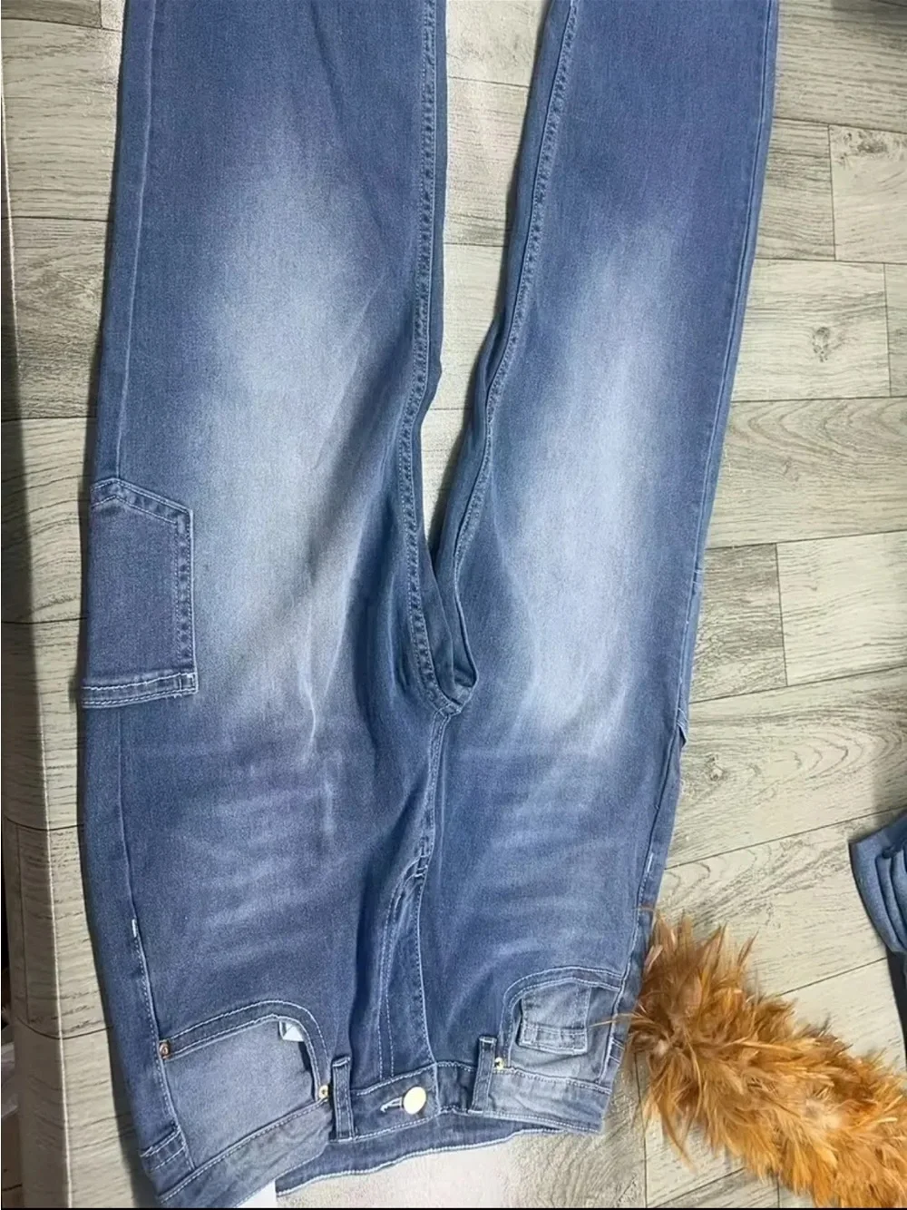 🆕👖Women’s Blue Workstyle Relaxed wide Leg High Waist Jeans